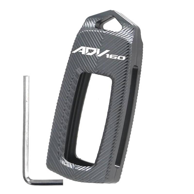 SchlüSselanhäNger Für H&ONDA ADV350 ADV160 VARIO160 ADV 160 350 Keychain Schlüssel Fall Tasche Abdeckung(Titanium) von CHANGBOY