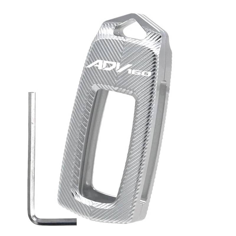 SchlüSselanhäNger Für H&ONDA ADV350 ADV160 VARIO160 VARIO ADV 160 350 Motorrad Keychain Schlüssel Fall Tasche Abdeckung(Silver) von CHANGBOY
