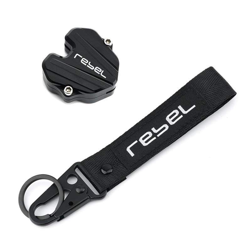 SchlüSselanhäNger Für H&ONDA Rebel Cm300 cm 300 Motorrad Schlüsselanhänger Schlüssel Abdeckung Shell Fall Kappe(Black2) von CHANGBOY