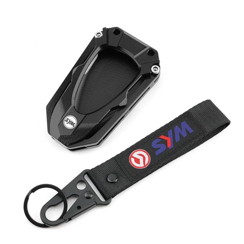 SchlüSselanhäNger Für SYM Jet X Jetx 125 150 X125 X150 Motorrad Schlüssel Fall Schutzhülle Abdeckung Schlüsselbund Schlüsselbund(Black2) von CHANGBOY