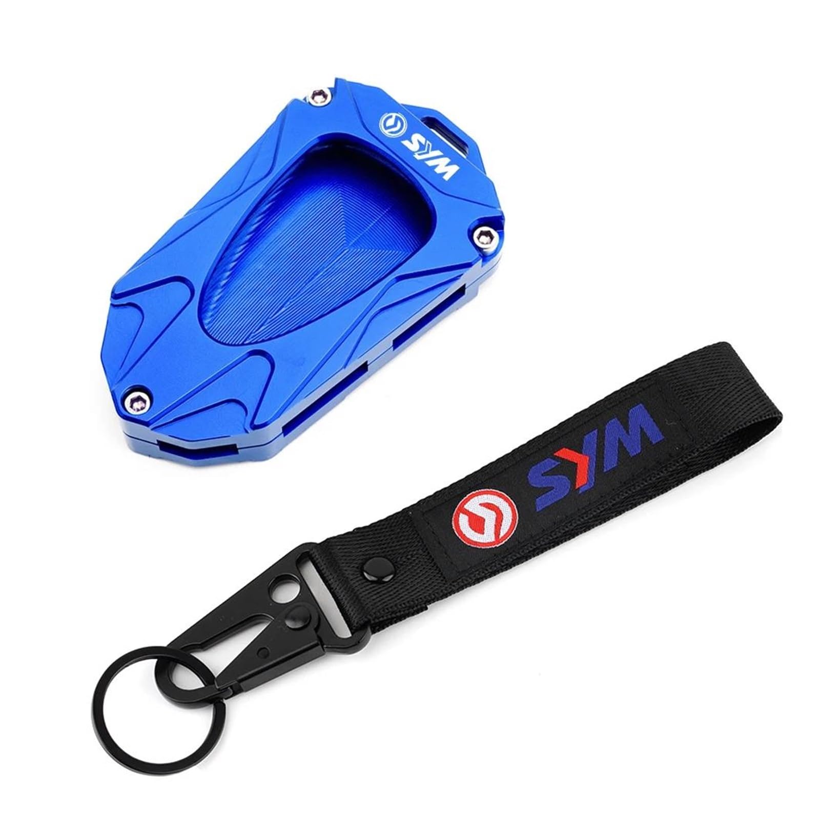 SchlüSselanhäNger Für Sym Joymax Z GTS 125i 250i 300 Z300 F300 Husky ADV 150 Motorrad Schlüssel Abdeckung Shell Fall Schlüsselbund Schlüsselbund Gürtel(Blue2) von CHANGBOY