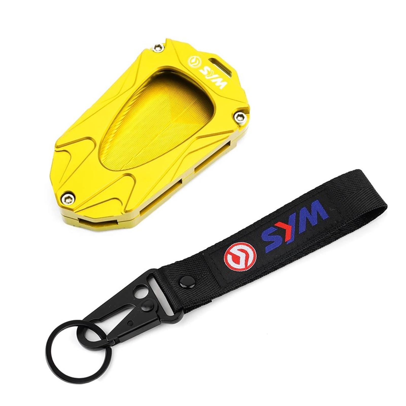 SchlüSselanhäNger Für Sym Joymax Z GTS 125i 250i 300 Z300 F300 Husky ADV 150 Motorrad Schlüssel Abdeckung Shell Fall Schlüsselbund Schlüsselbund Gürtel(Gold2) von CHANGBOY