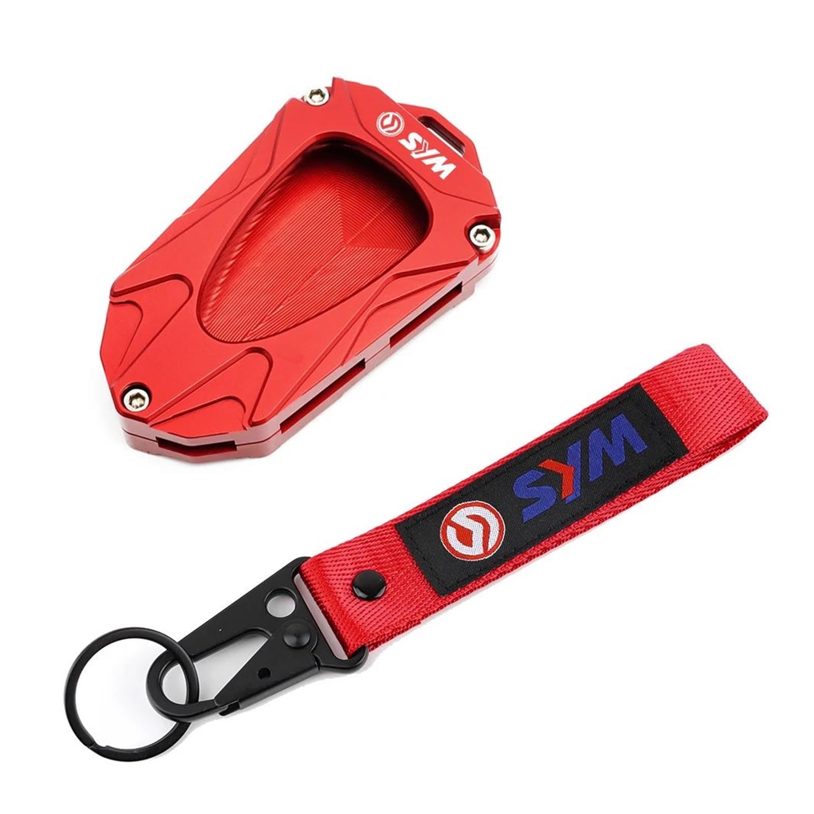 SchlüSselanhäNger Für Sym Joymax Z GTS 125i 250i 300 Z300 F300 Husky ADV 150 Motorrad Schlüssel Abdeckung Shell Fall Schlüsselbund Schlüsselbund Gürtel(Red2) von CHANGBOY