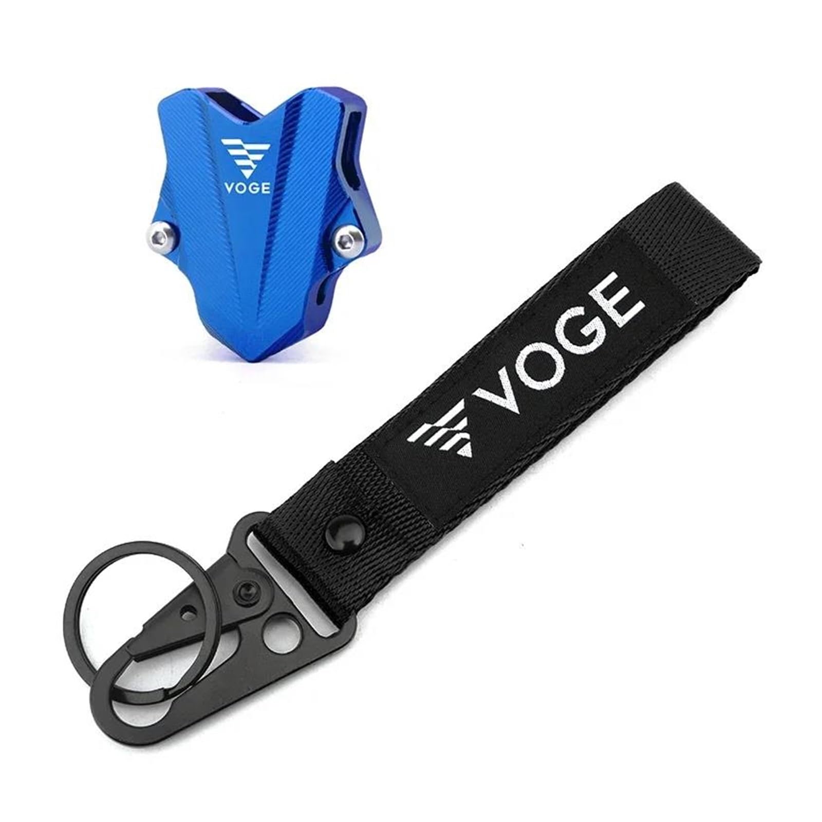 SchlüSselanhäNger Für VOGE 650DS 500DS 500R 525R 250RR 300RR 300AC 500AC Motorrad Keychain Schlüssel Shell Cover Schlüssel Ring(Blue) von CHANGBOY