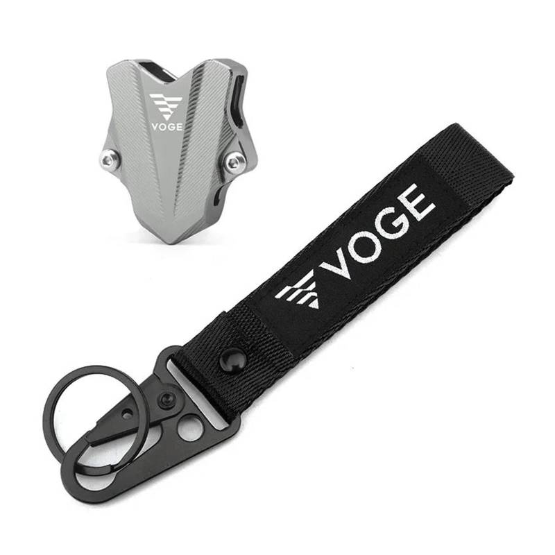 SchlüSselanhäNger Für VOGE 650DS 500DS 500R 525R 250RR 300RR 300AC 500AC Motorrad Keychain Schlüssel Shell Cover Schlüssel Ring(Titanium) von CHANGBOY
