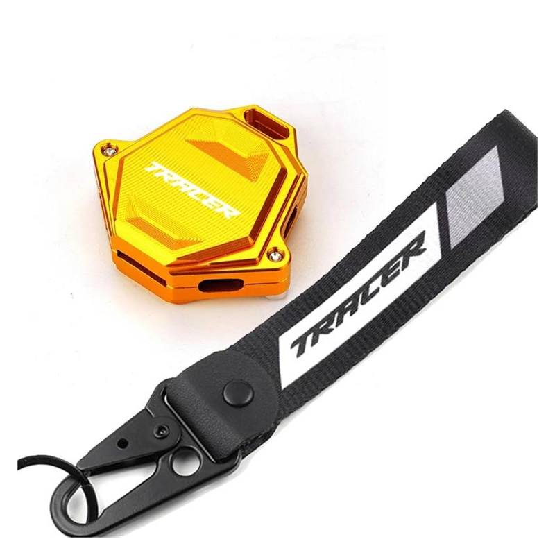 SchlüSselanhäNger Motorrad Schlüsselanhänger Schlüsselanhänger Schlüsseletui Abdeckung Für YAM&AHA Tracer 7 9 900 700 / GT MT07 MT09(Gold3) von CHANGBOY