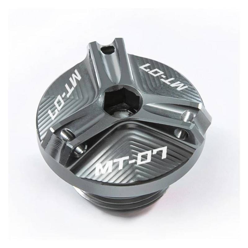 Tankdeckel Für YAM&AHA MT07 MT-07 FZ07 MT 07 2014-2025 Motoröl-Einfülldeckel(Gray) von CHANGBOY