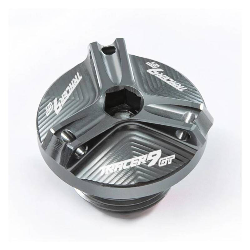 Tankdeckel Für YAM&AHA Tracer 9 GT Tracer 9GT Tracer 9gt 2021-2023 Motoröl Kappe Bolzen Öl Füllstoff Kappe(Gray) von CHANGBOY