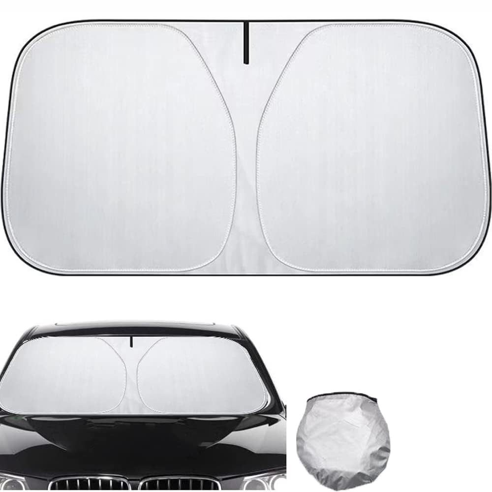 Sonnenschutz Auto Frontscheibe für Skoda Octavia Combi RS 4 (IV) NX5 I 2020-2024, Sonnenblende Vorne Faltbar Blockiert UV-Strahlen Hält Das Auto Kühler Innen Verdunkelung,140 * 70 cm von CHANGNIANFA