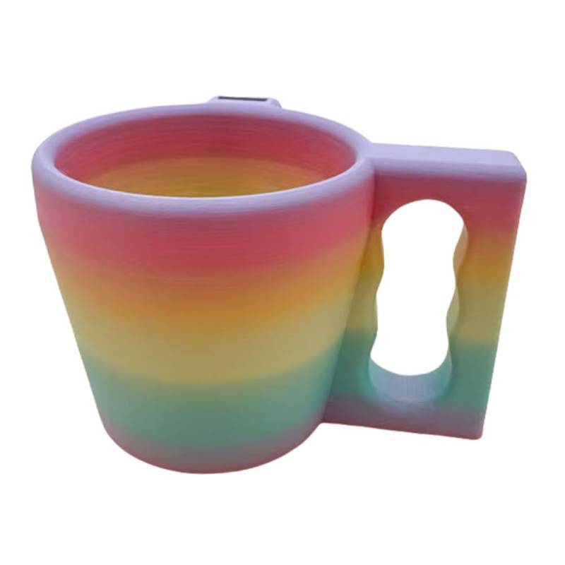 CHANGYUE Ice Cream Pint Halter Isolierter Becherhalter mit Löffelhalter (Multicolor) von CHANGYUE
