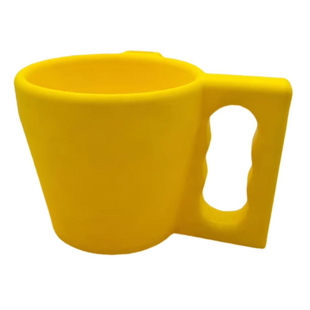 CHANGYUE Ice Cream Pint Halter isolierter Becherhalter mit Löffelhalter (gelb) von CHANGYUE
