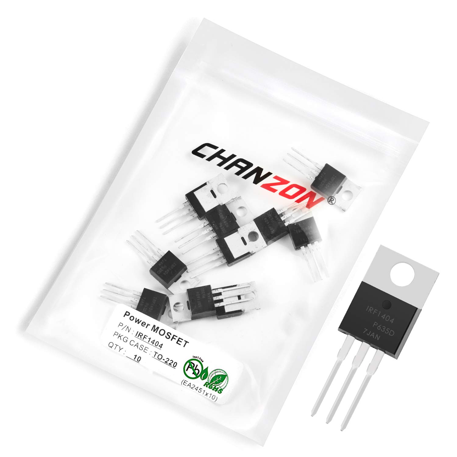 Chanzon 10 Stück IRF1404 TO-220 Power Sic MOSFET IRF1404PBF 202A Transistor Chanzon 10 Stück IRF1404 TO-220 Power Sic MOSFET IRF1404PBF 202A Transistor von CHANZON