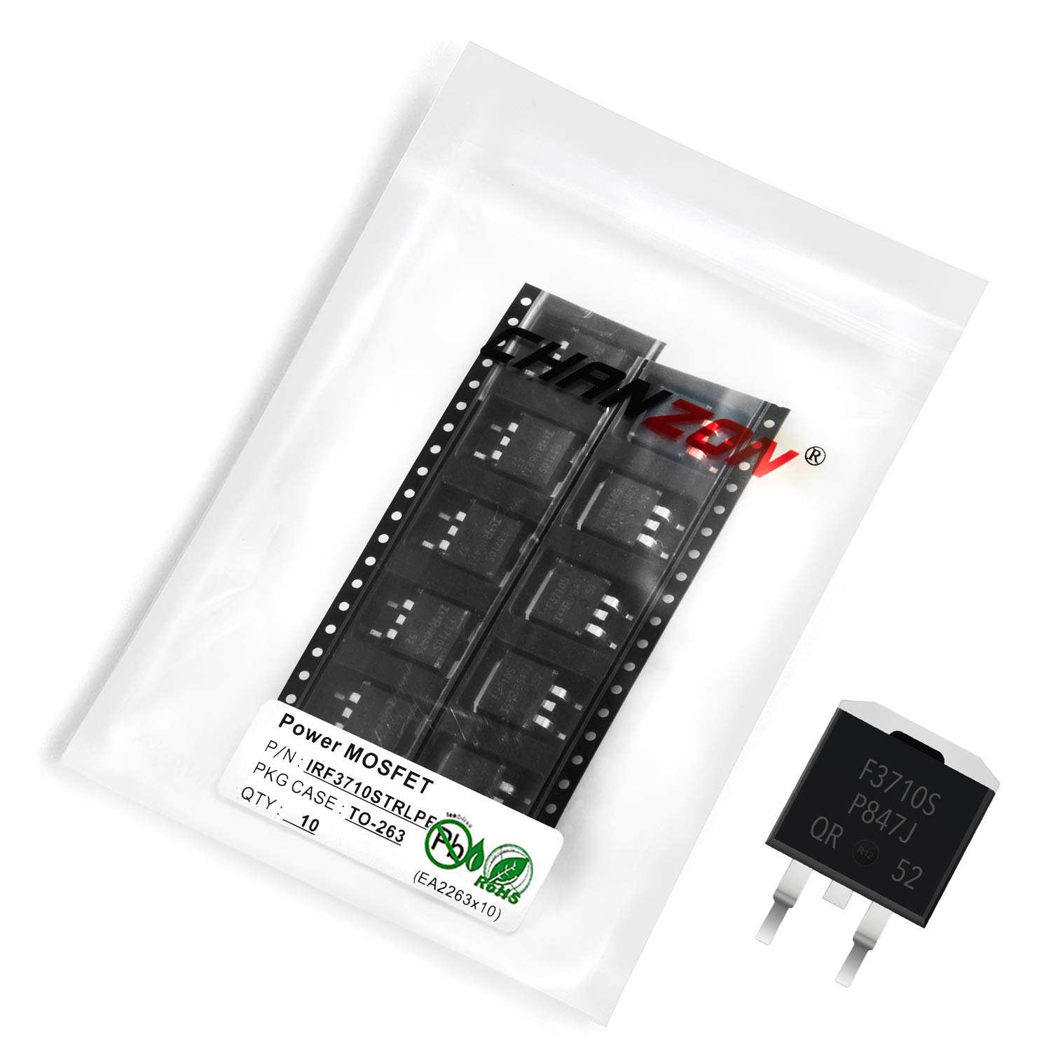 Chanzon 10 Stück IRF3710STRLPBF TO-263 Power Sic MOSFET 57A Transistor SMD Chanzon 10 Stück IRF3710STRLPBF TO-263 Power Sic MOSFET 57A Transistor SMD von CHANZON