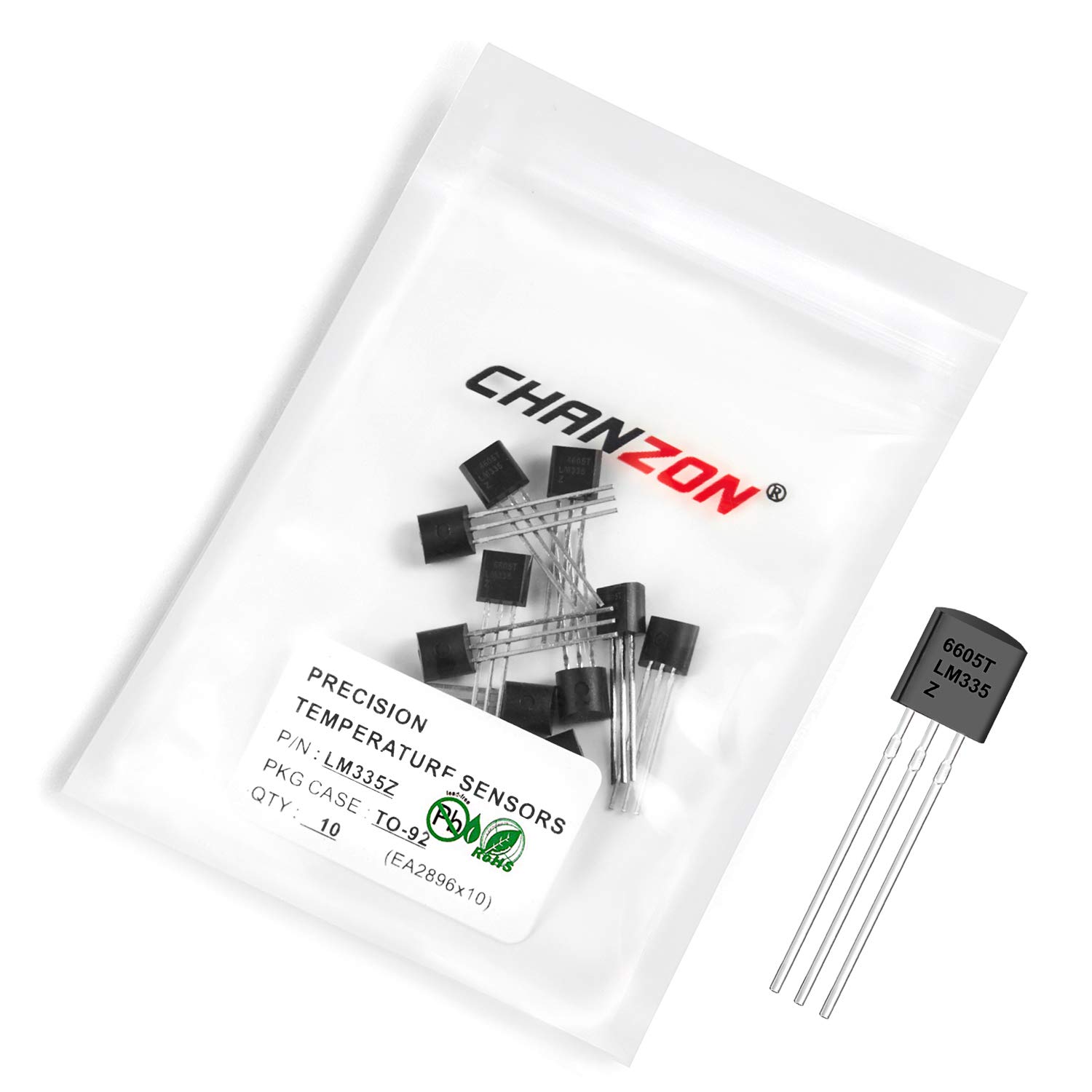 Chanzon 10 Stück LM335Z TO-92 Präzisions-Temperatursensor Sensoren Transistor Chanzon 10 Stück LM335Z TO-92 Präzisions-Temperatursensor Sensoren Transistor von CHANZON