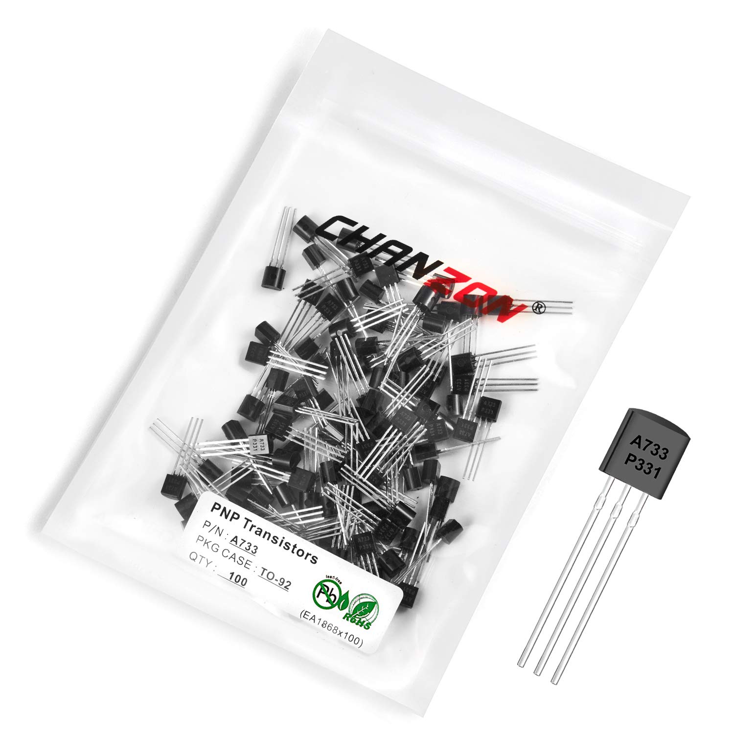Chanzon 100pcs A733 TO-92 PNP-Transistor -100mA Chanzon 100pcs A733 TO-92 PNP-Transistor -100mA von CHANZON