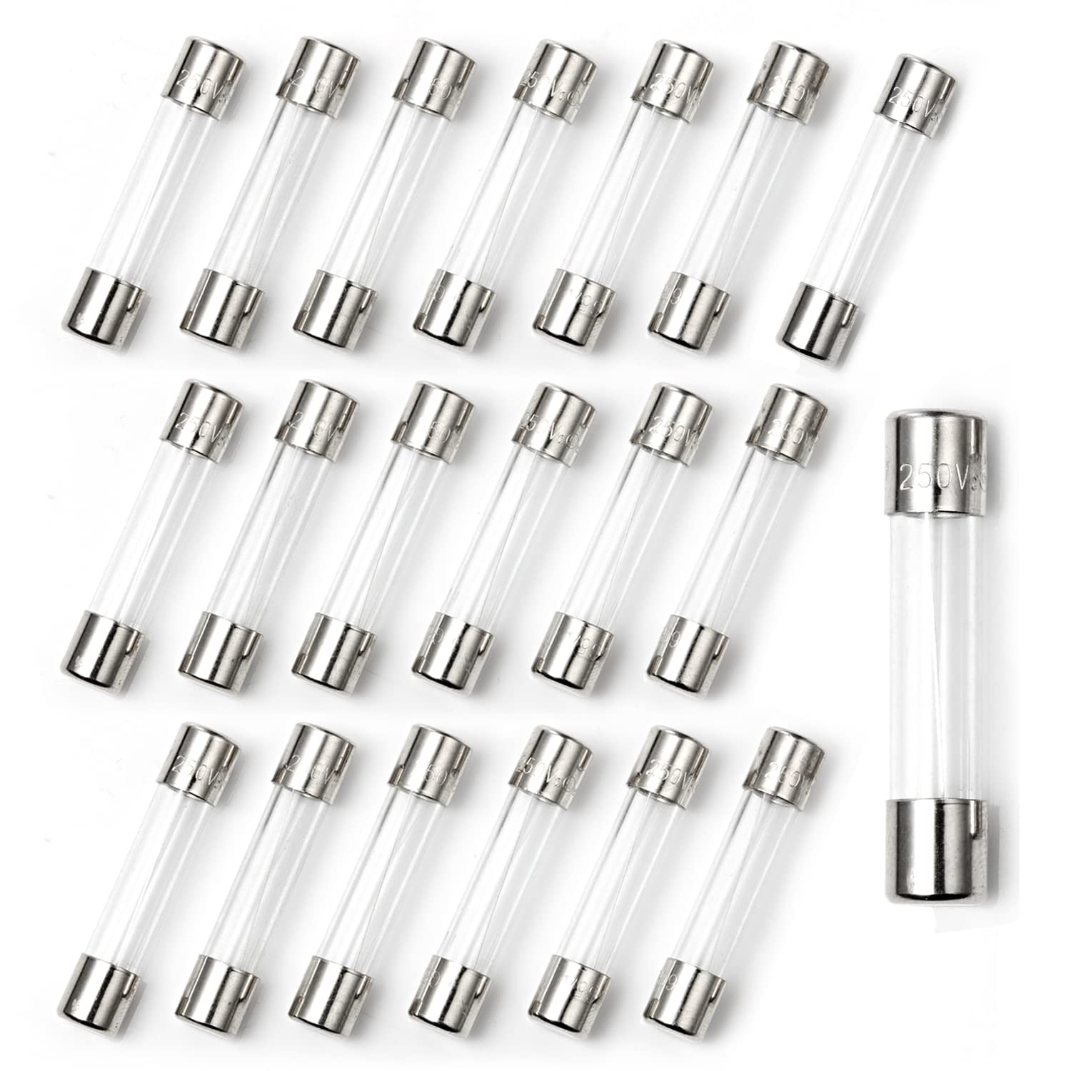 Chanzon 20 Stück VDE Prüf 6x30 0.5A Sicherungen Sicherung Glassicherung Glasrohrsicherung Feinsicherung Schnelle Glas Sicherung 125V Glas AGC-Patronen-Rohr-Sicherung f500mal 250 V Chanzon 20 Stück VDE Prüf 6x30 0.5A Sicherungen Sicherung Glassicherung Glasrohrsicherung Feinsicherung Schnelle Glas Sicherung 125V Glas AGC-Patronen-Rohr-Sicherung f500mal 250 V von CHANZON