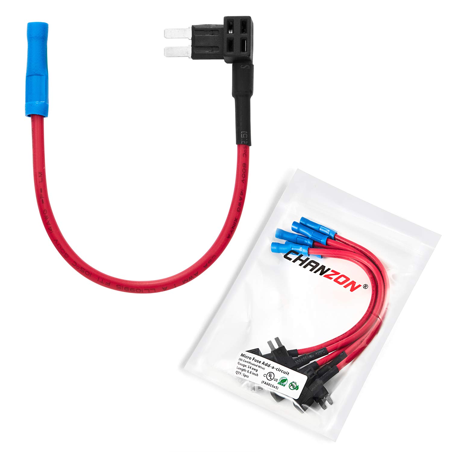 Chanzon 5pcs 14awg Add-a-Circuit Micro2 Sicherungshalter Sicherungshahnadapter für 30A Chanzon 5pcs 14awg Add-a-Circuit Micro2 Sicherungshalter Sicherungshahnadapter für 30A von CHANZON