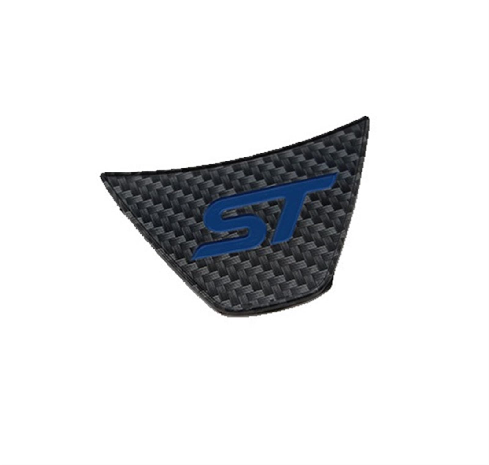 CHAOBAO Auto-Lenkradabdeckungen, Zieraufkleber, Auto-Refit-Zubehör, passend for Ford Fiesta MK7 2009–2017, Ecosport 2012–2017 Abdeckleisten Aufkleber (Color : Carbon Fibre Blue) von CHAOBAO