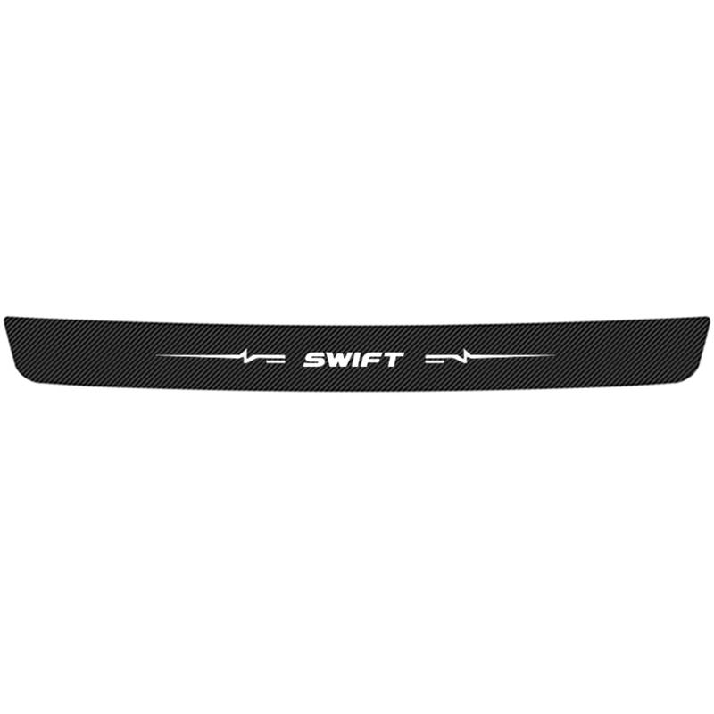 Auto Ladekantenschutz für Suzuki Swift 2012-2022 2023 2024, Kohlefaser Stoßstangenschutz Anti-Kratz Lackschutzfolie Heckstoßstangenschutz Aufkleber von CHAOWEIFB