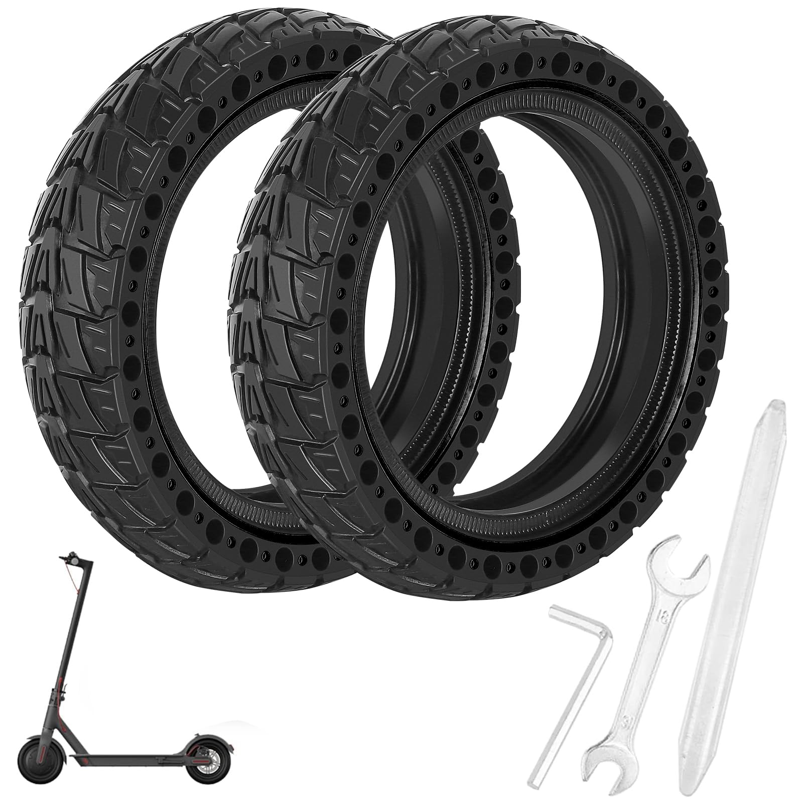 E Scooter Vollgummireifen 2 Stück, 8,5 Zoll Ersatzreifen Solid Reifen mit 3 Montagewerkzeug, 8 1/2 x2 Vollgummireifen, Scooter Reifen 50/75-6.1 Vollgummi Reifen für Xiaomi Pro 2/mi pro 2/M365/1S/Pro E Scooter Vollgummireifen 2 Stück, 8,5 Zoll Ersatzreifen Solid Reifen mit 3 Montagewerkzeug, 8 1/2 x2 Vollgummireifen, Scooter Reifen 50/75-6.1 Vollgummi Reifen für Xiaomi Pro 2/mi pro 2/M365/1S/Pro von CHEDADANG