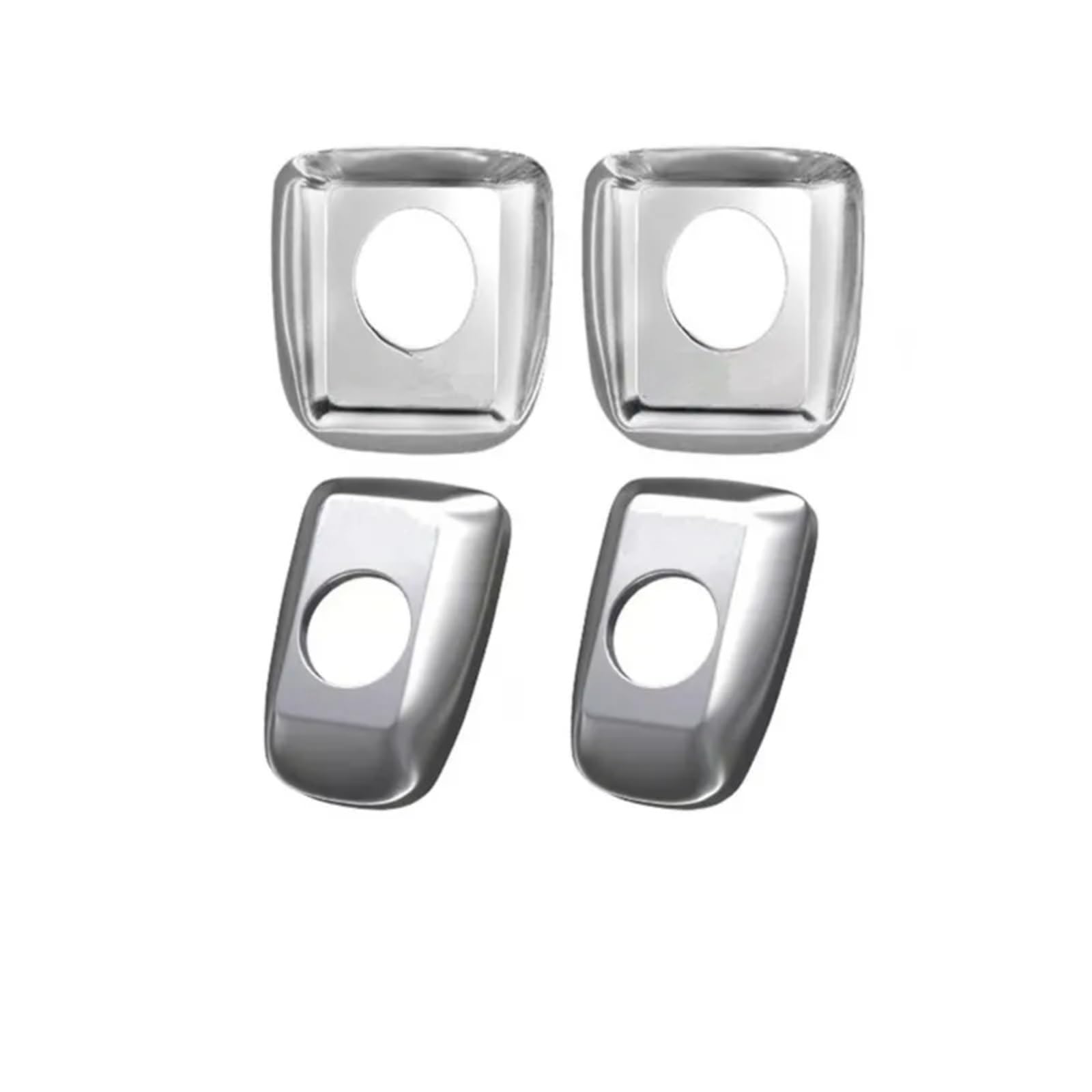 CHEFRU Autoteile Kompatibel Mit Für X5 G05 X6 G06 X7 G07 2019 2020 2021 2022 2023 2024 4 Stück Autoinnenausstattung Türstiftschlossriegelabdeckung Zierleiste(Silver) von CHEFRU