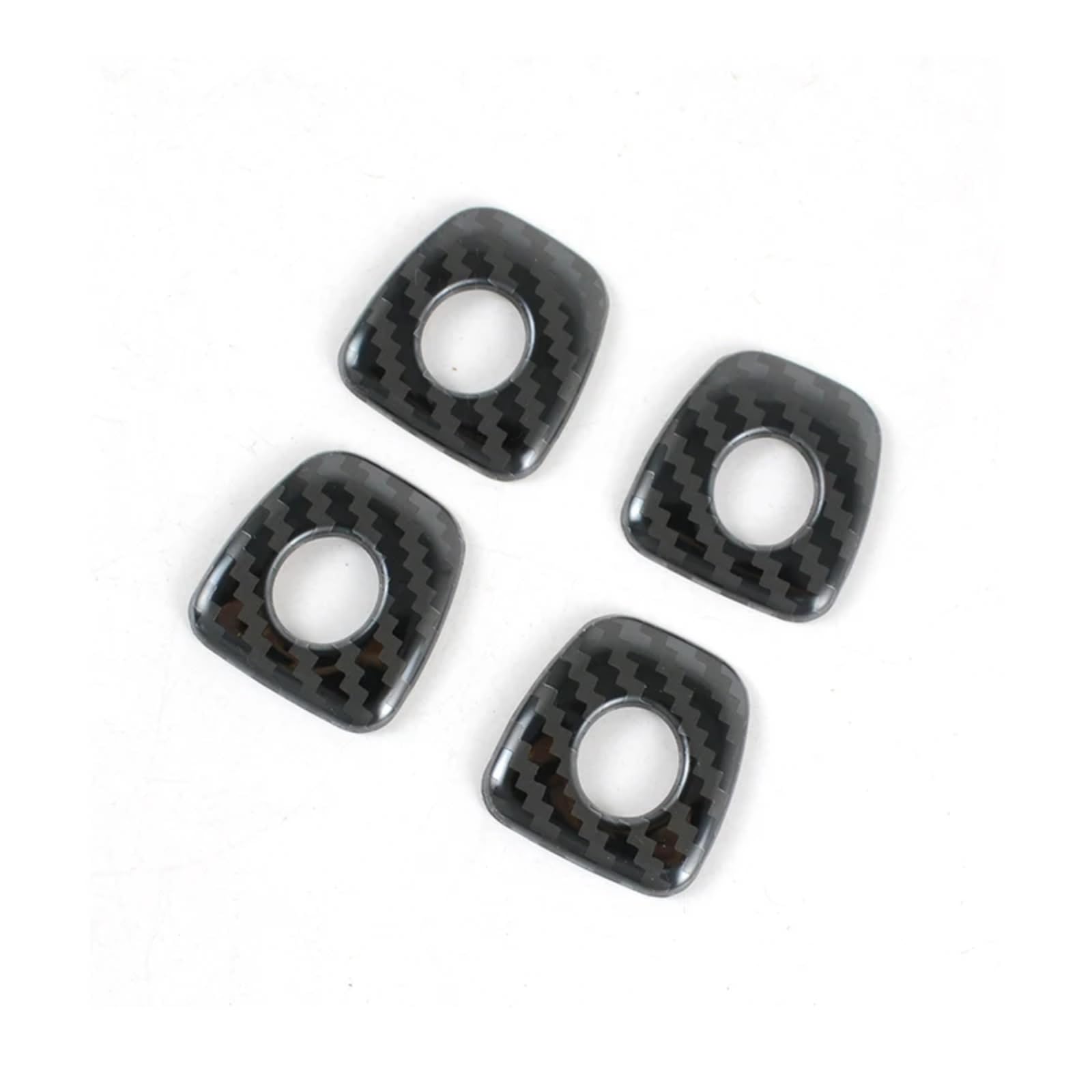 CHEFRU Autoteile Kompatibel Mit Für X6 E71 2009 2010 2011 2012 2013 2014 Auto-Innentüren Riegelheber-Stiftrahmen Innenbolzen-Abdeckungsverkleidung(Carbon Fiber) von CHEFRU