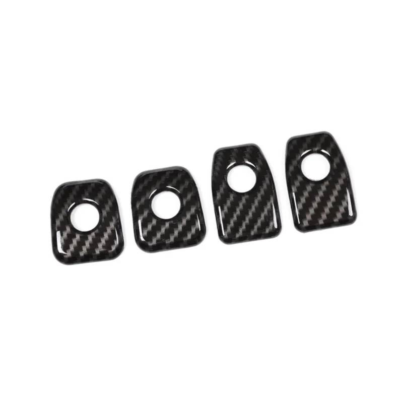 CHEFRU Autoteile Kompatibel Mit Für X6 F16 2015 2016 2017 2018 4 Stück Auto-Carbonfaser-Innenzubehör Türverriegelungsknopf Pin-Abdeckungstaste(Carbon Fiber) von CHEFRU