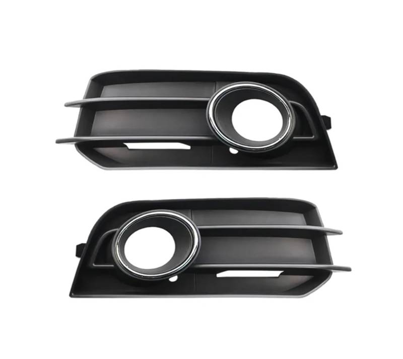 CHEFRU Kompatibel Mit A1 2012 2013 2014 2015 Mit Loch-Ersatz-Frontstoßstangengrill, Fahrlampenabdeckung, Nebelscheinwerferrahmen, Nebelscheinwerfer stoßstange Grill(2PCS Left and Right) von CHEFRU