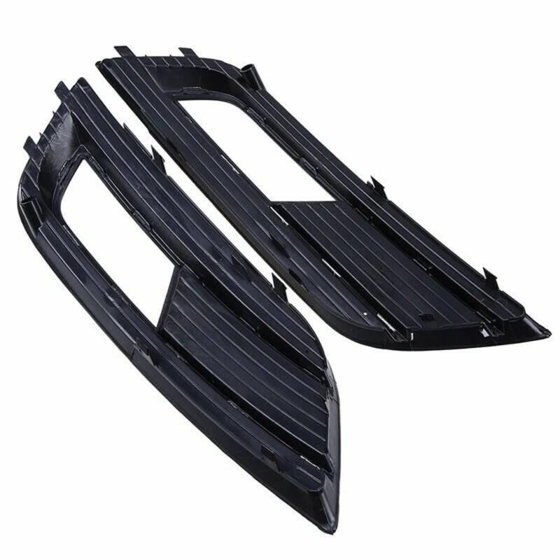 CHEFRU Kompatibel Mit A4 A4L B8 B9 2012 2013 2014 2015 1 Paar Auto-Frontgrills Stoßstange Nebelscheinwerfer Abdeckung Lampenrahmenverkleidung stoßstange Grill von CHEFRU