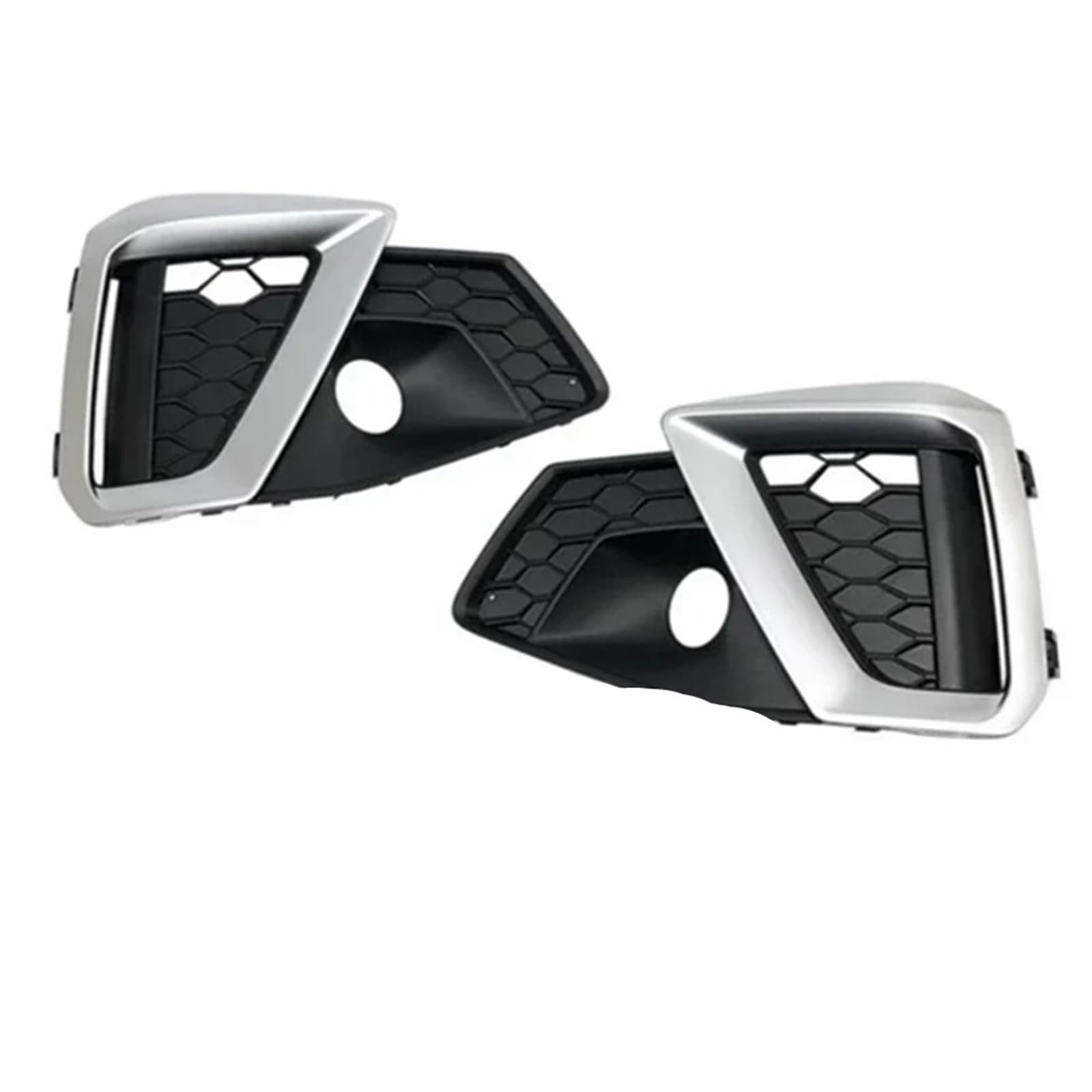 CHEFRU Kompatibel Mit A4 A4l Version 2020 2021 2022 1 Paar Auto-Frontstoßstange Nebelscheinwerfer Abdeckrahmen Nebel Lampengitter stoßstange Grill(2PCS Left and Right) von CHEFRU