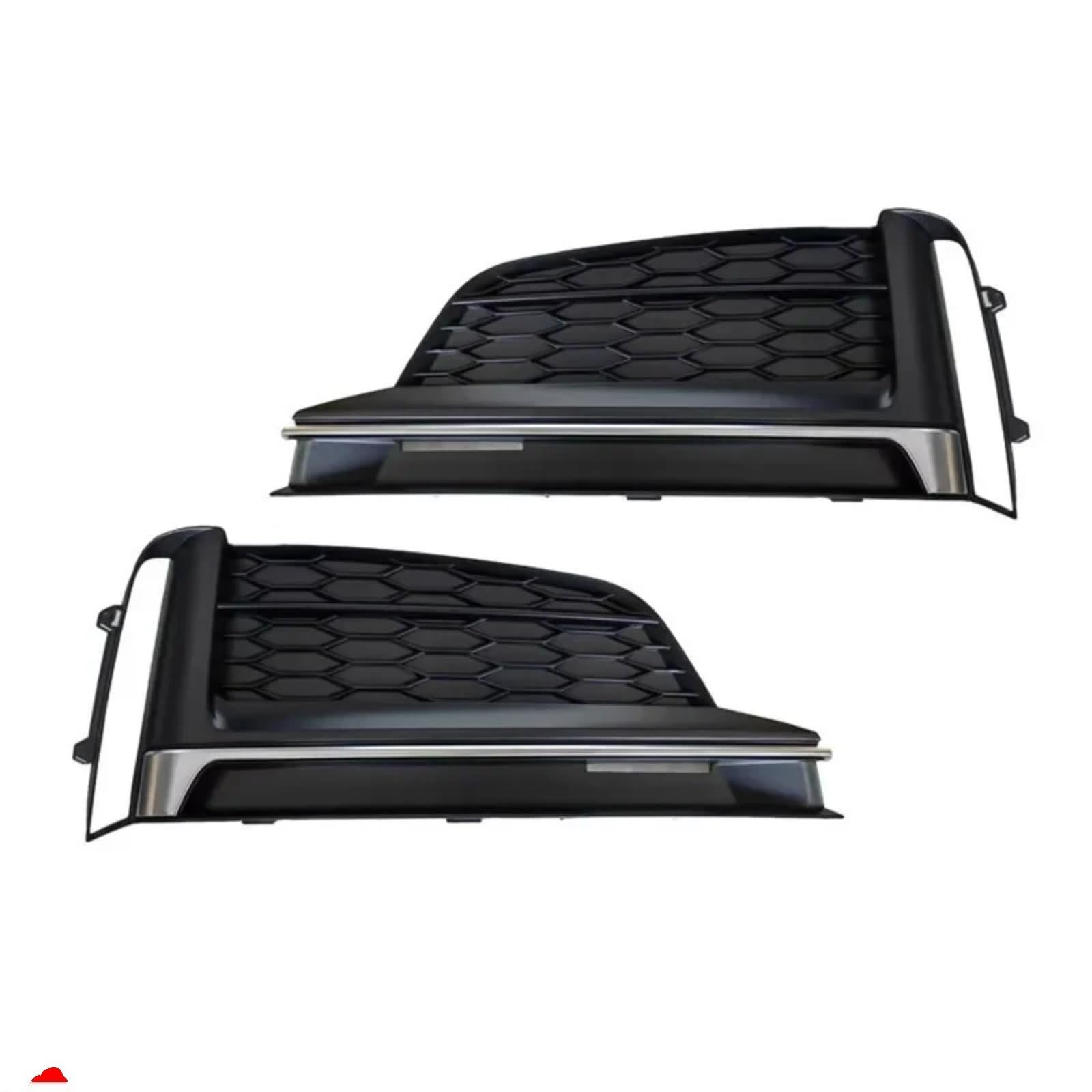 CHEFRU Kompatibel Mit A5 Sport 2017 2018 2019, Auto-Frontstoßstangengrill, Nebelscheinwerfer-Abdeckungsrahmen, Auto-Nebelscheinwerfer-Abdeckungsgitter stoßstange Grill(2PCS Left and Right) von CHEFRU