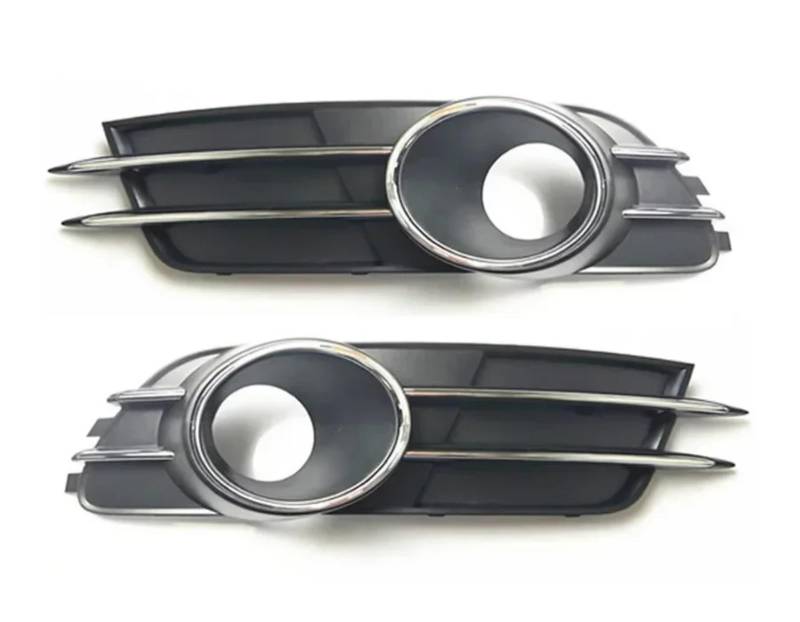 CHEFRU Kompatibel Mit A6 A6l 2012 2013 2014 2015. Auto-Scheinwerfergitter-Abdeckung, Nebelscheinwerfer-Rahmen, Nebellampengehäuse stoßstange Grill(2PCS Left and Right) von CHEFRU