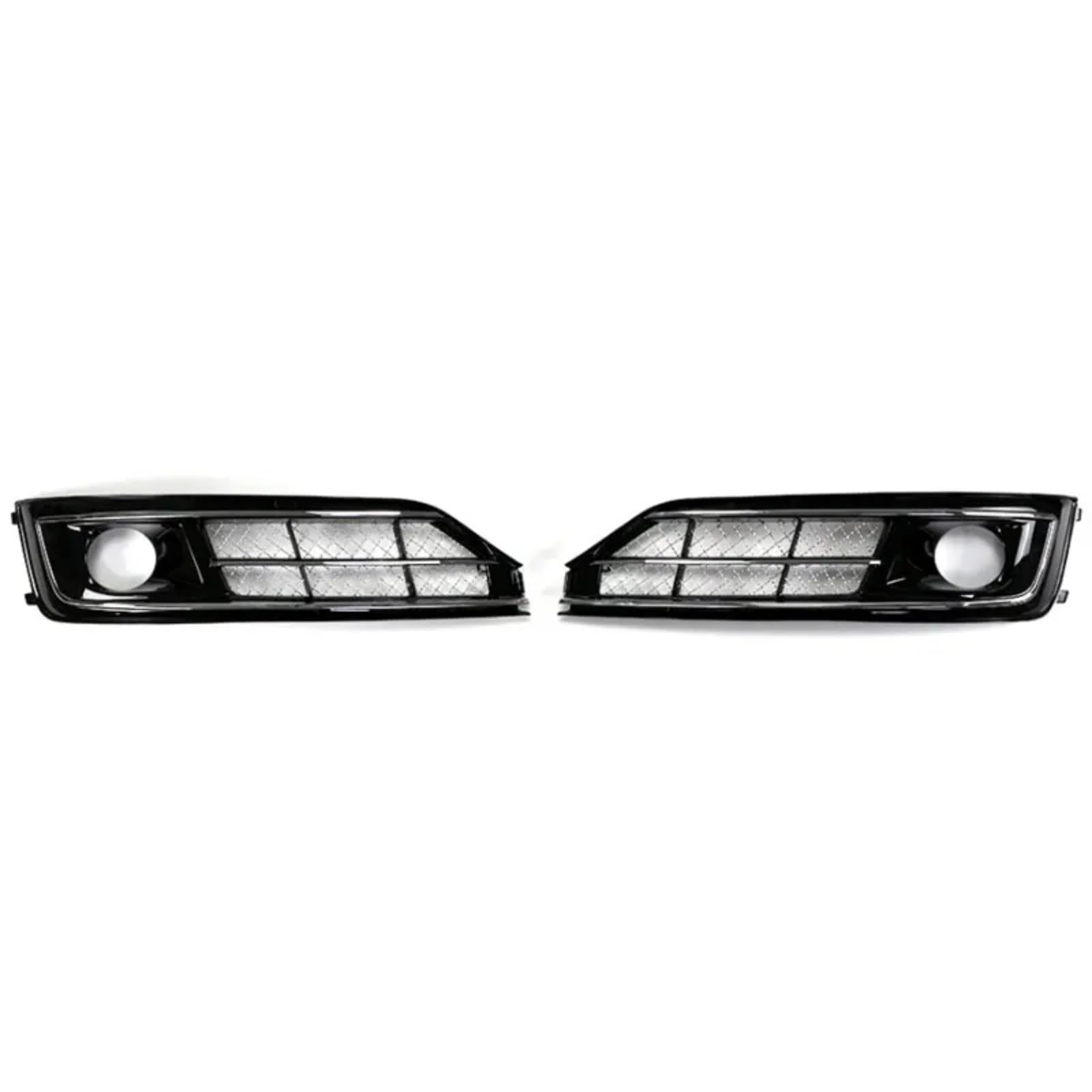 CHEFRU Kompatibel Mit A8l D4pa W12 2014 2015 2016 2017. Auto-Frontstoßstange, Nebelscheinwerfer-Abdeckung, Nebelscheinwerfer-Rahmen, Kühlergrill stoßstange Grill(2PCS Left and Right) von CHEFRU