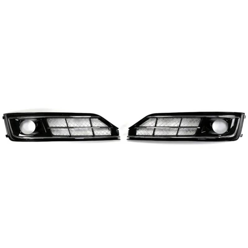 CHEFRU Kompatibel Mit A8l D4pa W12 2014 2015 2016 2017. Auto-Frontstoßstange, Nebelscheinwerfer-Abdeckung, Nebelscheinwerfer-Rahmen, Kühlergrill stoßstange Grill(2PCS Left and Right) von CHEFRU