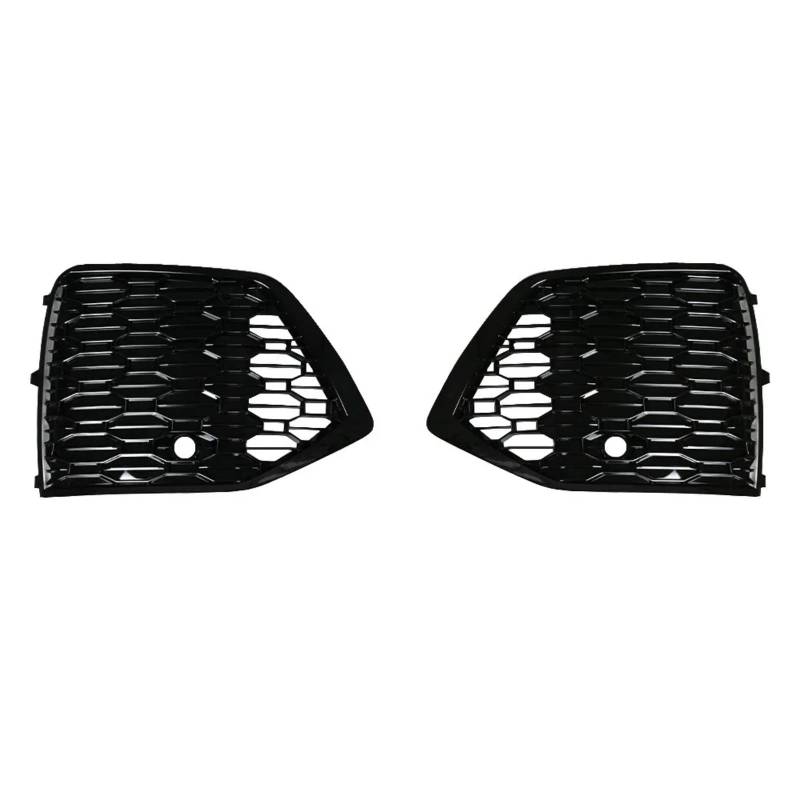 CHEFRU Kompatibel Mit Q5L Q5 2021 2022 2023 Auto Frontstoßstange Grille Trim Nebelscheinwerfer Abdeckrahmen Auto stoßstange Grill(Whitout Hole) von CHEFRU