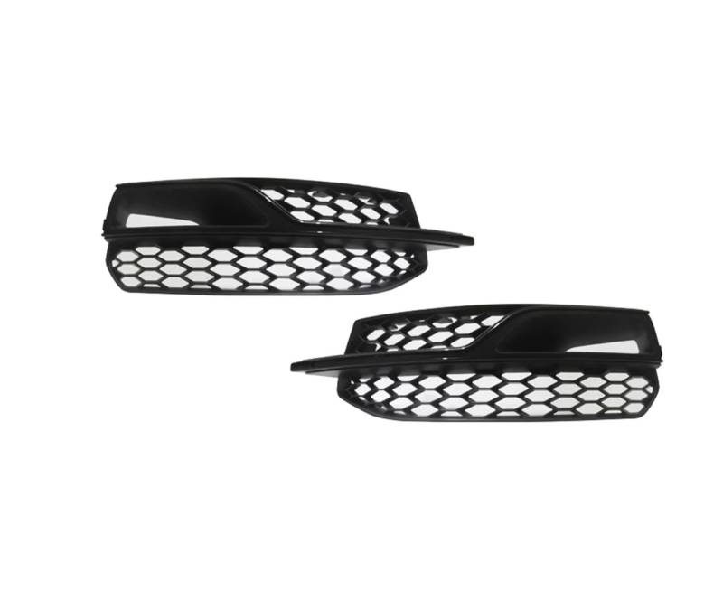 CHEFRU Kompatibel Mit S3 Sports 2014 2015 2016 2017 1 Paar Frontstoßstangengrill Fahrlampenabdeckung Nebelscheinwerferrahmen Nebellampengehäuse stoßstange Grill(2PCS Left and Right) von CHEFRU