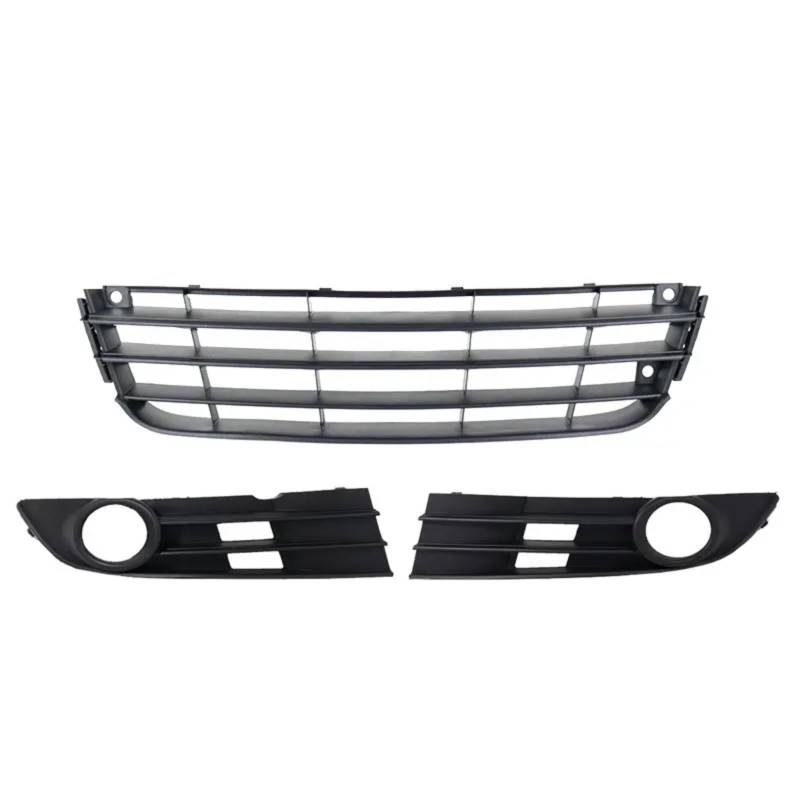 CHEFRU Kompatibel Mit Vw Für Touran 2007 2008 2009 2010 Lichtabdeckung Mittelgroßer Netzzaun Nebelscheinwerfergitter Autozubehör 1T0853666K stoßstange Grill(1 Set) von CHEFRU