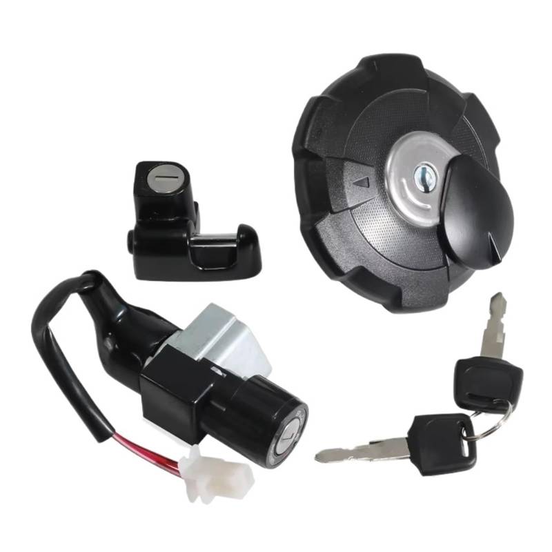 CHEFRU Motorrad Zündschalter Kompatibel Mit Crf150l K84 2017 2018 2019 2020 2021 2022 2023 2024 Motorradzubehör Zündschalter Tankdeckelschloss Set 35010k84901 von CHEFRU