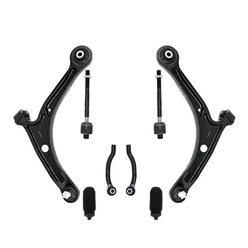 CHEFRU Querlenker Mit Lager Kompatibel Mit Acura Für MDX 2001 2002 2003 2004 2005 8 Stück Vordere Untere Querlenker Kugelgelenke Innere Und Äußere Spurstangen Aufhängungssatz K621349 K621350 von CHEFRU