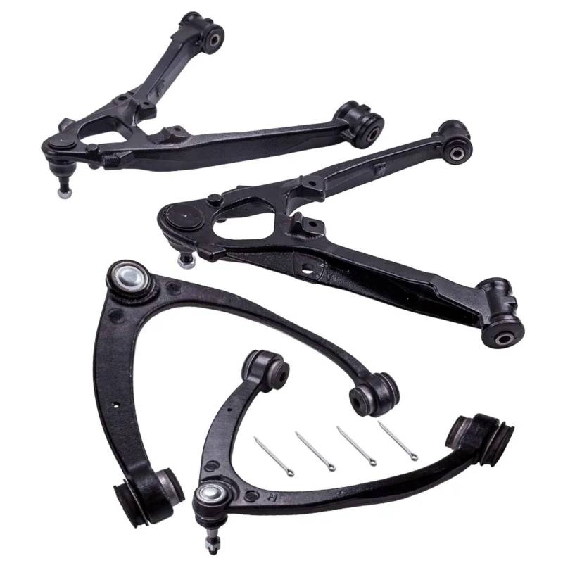 CHEFRU Querlenker Mit Lager Kompatibel Mit Cadillac Für Escalade 2007 2008 2009 2010 2011 2012 2013 2014 2015 4 Stück Vorderer Oberer Unterer Querlenker OEM: K620888 K620889 von CHEFRU