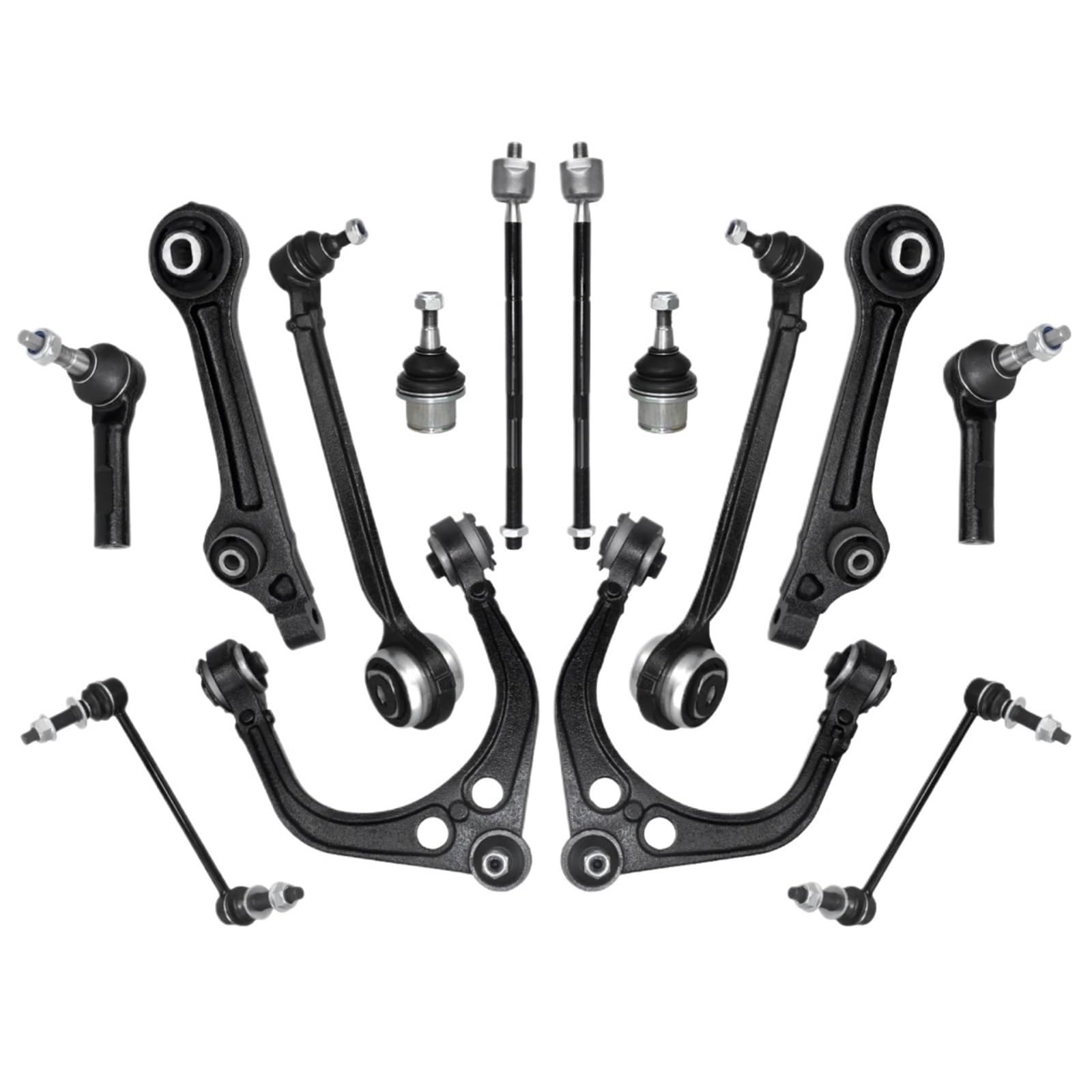 CHEFRU Querlenker Mit Lager Kompatibel Mit Chrysler Für 300 RWD 2011 2012 2013 2014 14-teiliger Vorderer Oberer Unterer Querlenker Stabilisator-Aufhängungssatz K620177 K620178 CHEFRU Querlenker Mit Lager Kompatibel Mit Chrysler Für 300 RWD 2011 2012 2013 2014 14-teiliger Vorderer Oberer Unterer Querlenker Stabilisator-Aufhängungssatz K620177 K620178 von CHEFRU