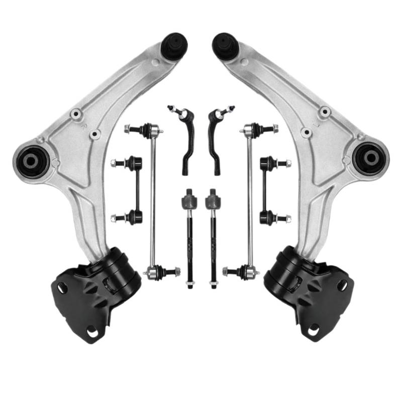 CHEFRU Querlenker Mit Lager Kompatibel Mit Ford Für Fusion 2013 2014 2015 2016 2017, Vorderer Unterer Querlenker, Stabilisatorstange, Aufhängung, Spurstangenkopf, Stabilisator-Kits von CHEFRU