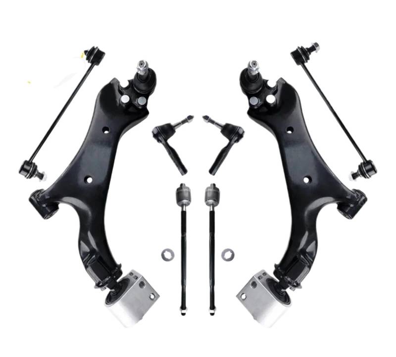 CHEFRU Querlenker Mit Lager Kompatibel Mit GMC Für Terrain 2011 2012 2013 2014 2015 2016 2017, Vorderer Unterer Querlenker, Stabilisatorverbindung Mit Kugelgelenken, Set MS501117 MS501118 von CHEFRU