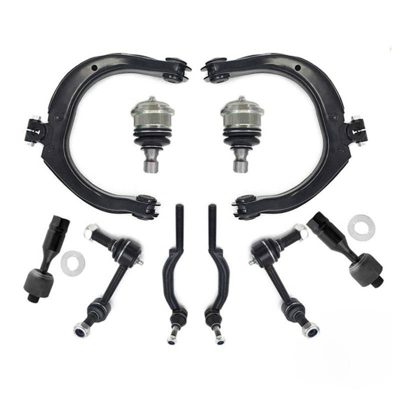 CHEFRU Querlenker Mit Lager Kompatibel Mit Gmc Für Envoy 2004 2005 2006 2007 K640294 K640293 EV80965 10 Stück Auto Vorne Oben Aufhängung Querlenker Kugelgelenke Sway Bar End Link Set von CHEFRU