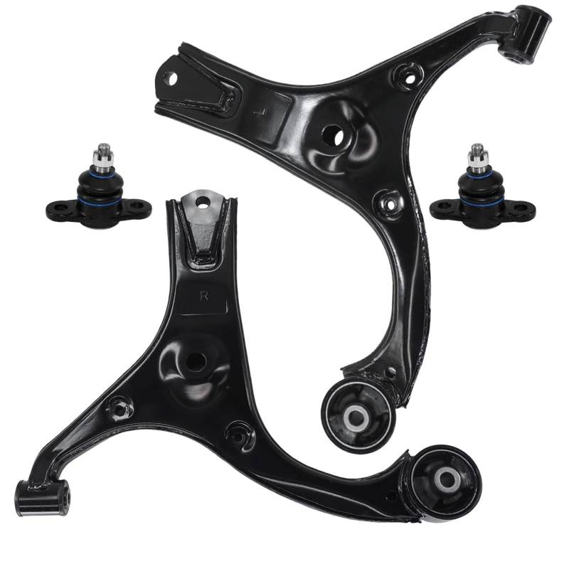 CHEFRU Querlenker Mit Lager Kompatibel Mit Hyundai Für Accent 2006 2007 2008 2009 2010 2011 4 Stück Vorne Unten Links Rechts Querlenker Mit Kugelgelenk RK640404 RK640403 K500015 von CHEFRU
