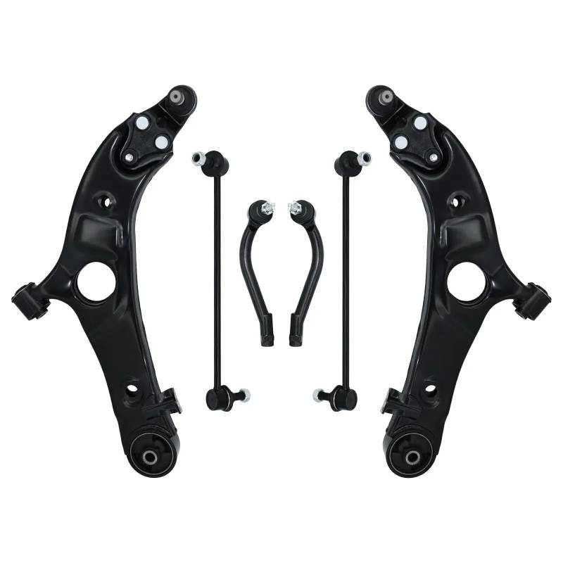 CHEFRU Querlenker Mit Lager Kompatibel Mit Hyundai Für Santa Fe 2013 2014 2015 2016 2017 2018, Vordere Untere Aufhängungsquerlenker, Stabilisator, Spurstange RK623684 RK623538 von CHEFRU