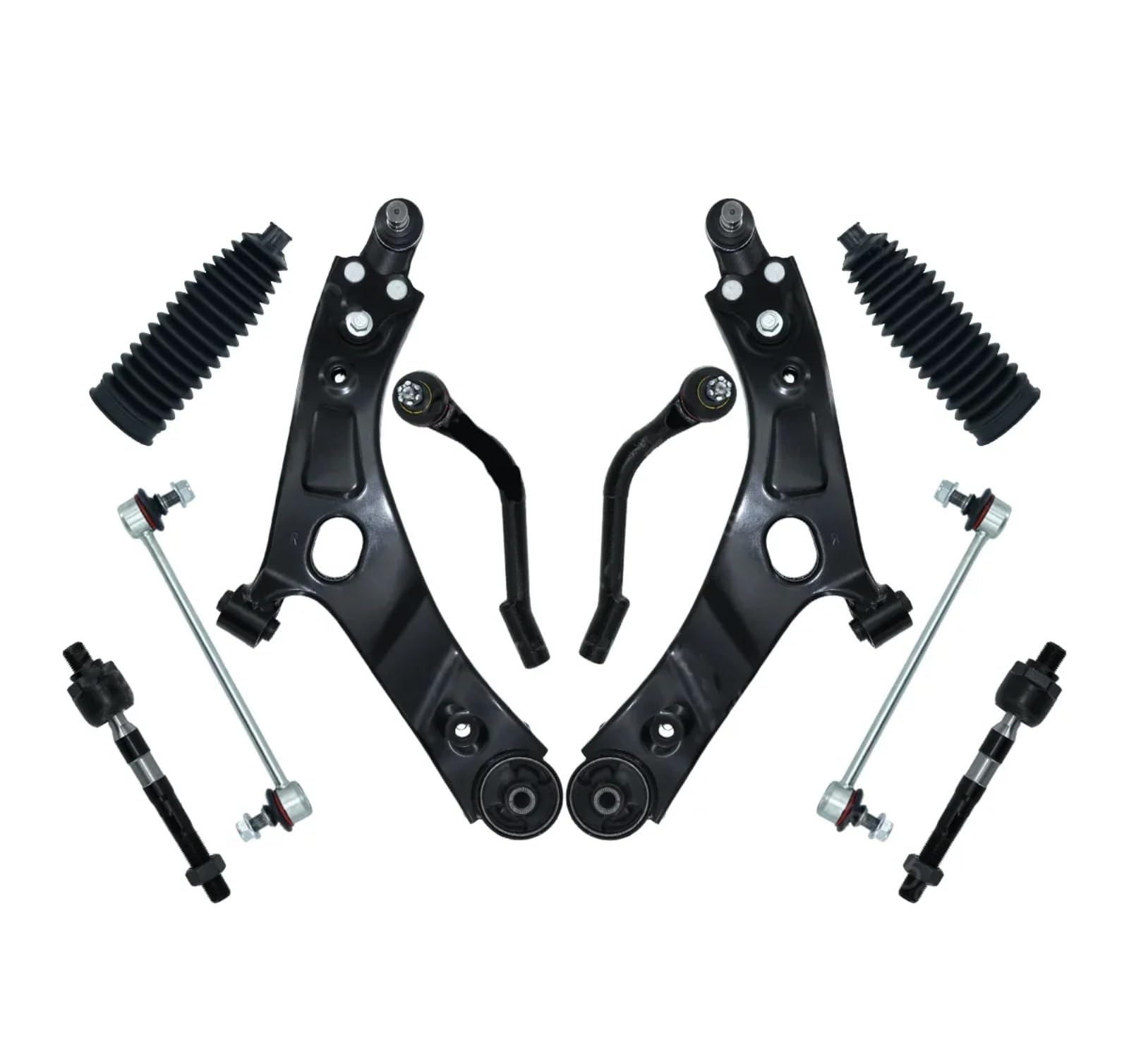 CHEFRU Querlenker Mit Lager Kompatibel Mit Hyundai Für Tucson 2010 2011 2012 2013, Vorderer Unterer Querlenker Mit Kugelgelenken, Spurstangenmanschetten, Stabilisator, Pendelstange, CMS901211 CHEFRU Querlenker Mit Lager Kompatibel Mit Hyundai Für Tucson 2010 2011 2012 2013, Vorderer Unterer Querlenker Mit Kugelgelenken, Spurstangenmanschetten, Stabilisator, Pendelstange, CMS901211 von CHEFRU