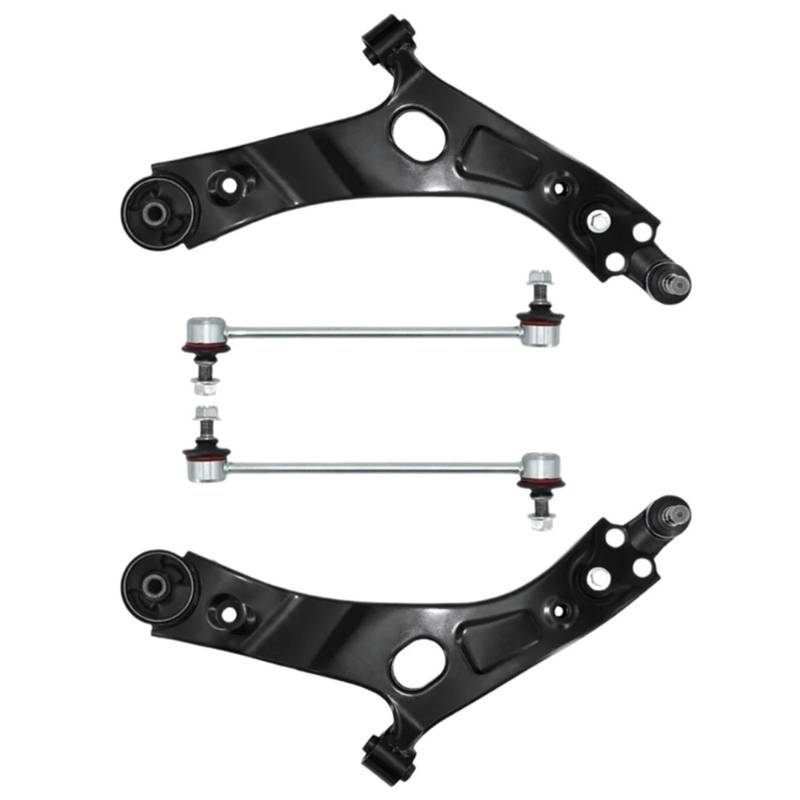 CHEFRU Querlenker Mit Lager Kompatibel Mit Hyundai Für Tucson 2010 2011 2012 2013 4-teiliger Vorderer Unterer Querlenker-Kugelgelenk-Stabilisator-Endverbindungssatz CMS901211 CMS901210 K750524 von CHEFRU