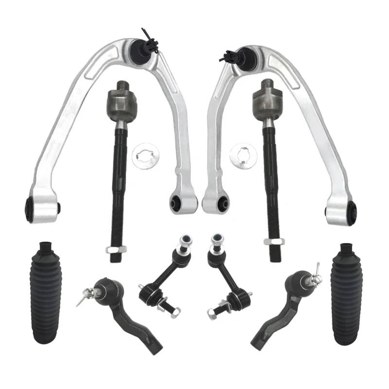 CHEFRU Querlenker Mit Lager Kompatibel Mit Infiniti Für G35 2003 2004 2005 2006 2007, Vordere Obere Querlenker, Stabilisator, Spurstangenmanschetten, Aufhängungssatz K621690 K621936 von CHEFRU