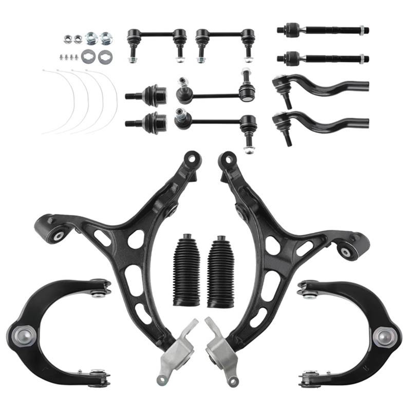CHEFRU Querlenker Mit Lager Kompatibel Mit Jeep Für Grand Für Cherokee 2011 2012 2013 2014 2015 2606861 MS251101 Auto Vorne Obere Untere Querlenker Sway Bar End Link Spurstangenköpfe von CHEFRU